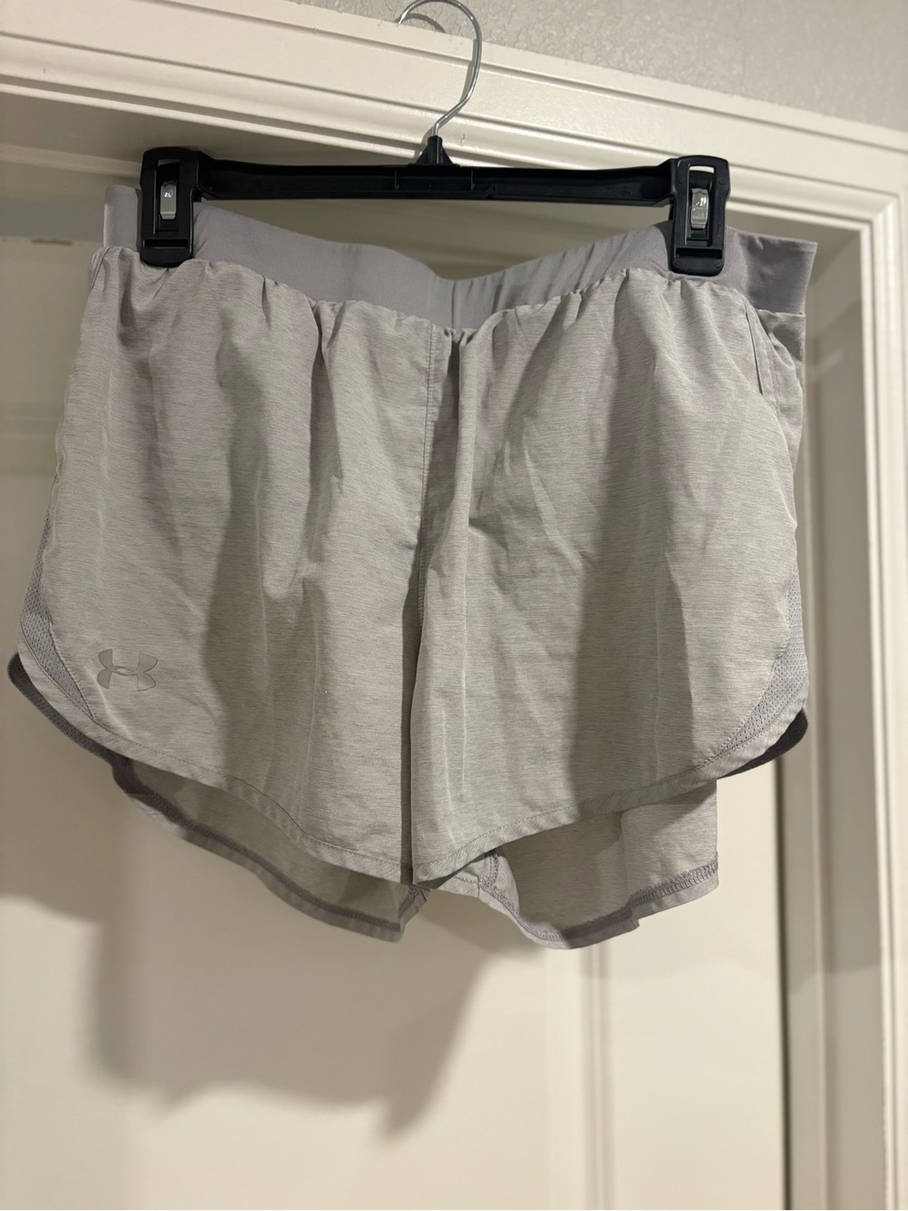 Under Armour Light Gray Women’s Athletic Running Shorts